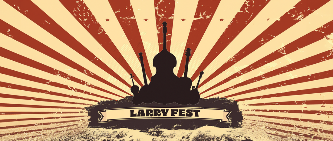 |High and Rising two basses Larryfest|LarryFest Bluegrass Festival Girl with Ball|||Larryfest crowd|Don Rigsby and Larry Larryfest|Map of Larryfest|old man hula hooping Larryfest|